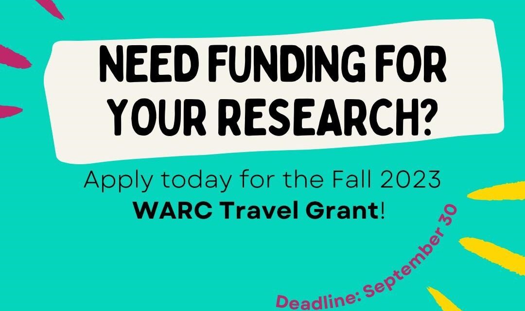 2023 WARC Travel Grant for African Scholars and Graduate Students