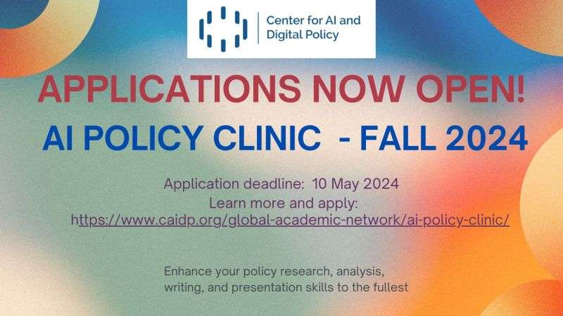 Apply for Ai Policy Clinics – Fall 2024