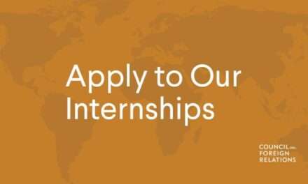 Paid Internship at the Council on Foreign Relations (Fall 2024)