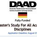 Apply Now to Study with DAAD Scholarship – Master Studies for All Academic Disciplines in Germany