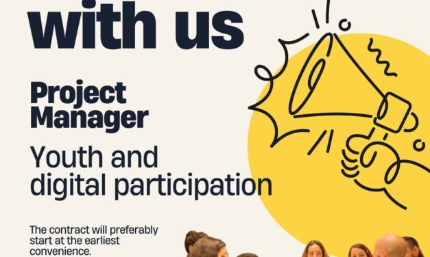 Job Opportunity: Project Manager – Youth and Digital Participation