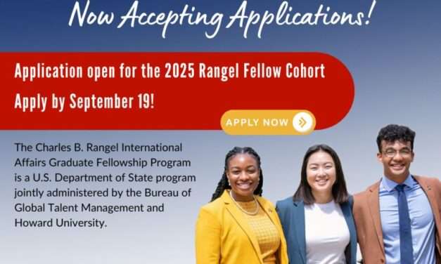 The Charles B. Rangel International Affairs Program(Fully-funded)