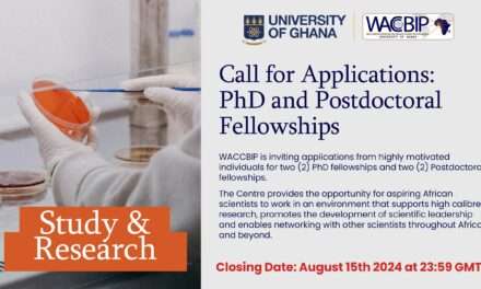 Call for Applications: PhD and Postdoctoral Fellowships at University of Ghana(Fully-funded)