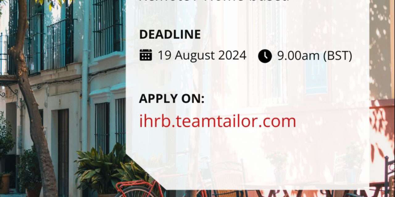 Join IHRB as Programme Manager for Built Environment