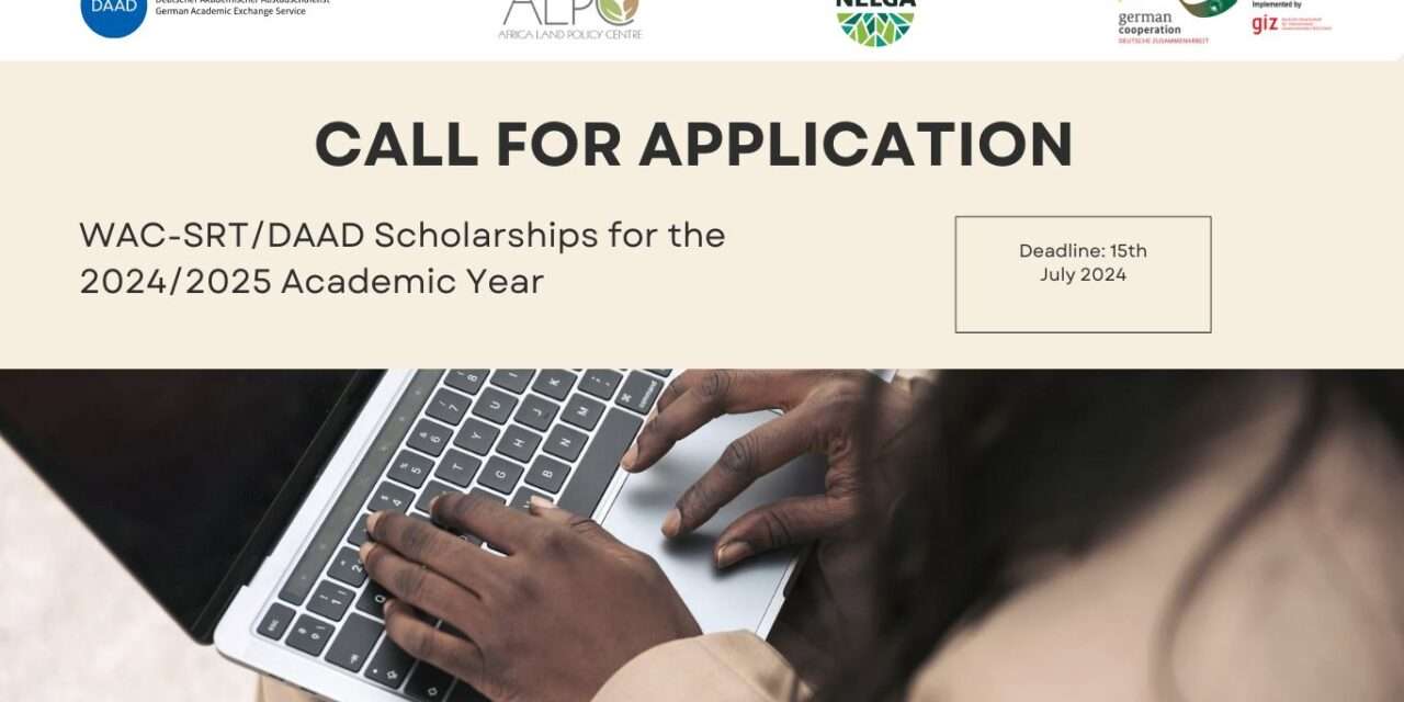 Call for Applications: WAC-SRT/DAAD Scholarships for the 2024/2025 Academic Year