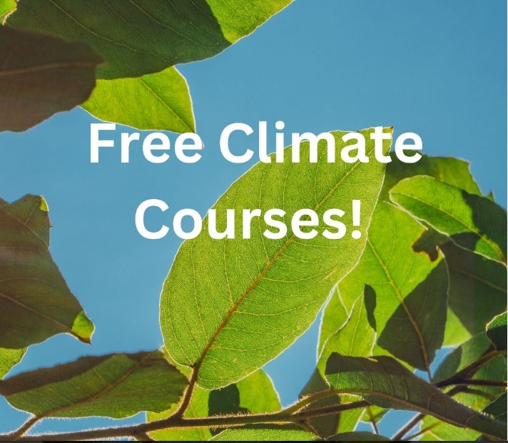 Free Climate and Earth related courses you can take🌱