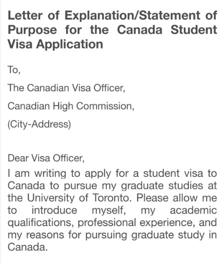 Sample of Motivation Letter for Your Canada Study Visa or Any other Country’s Study Visa