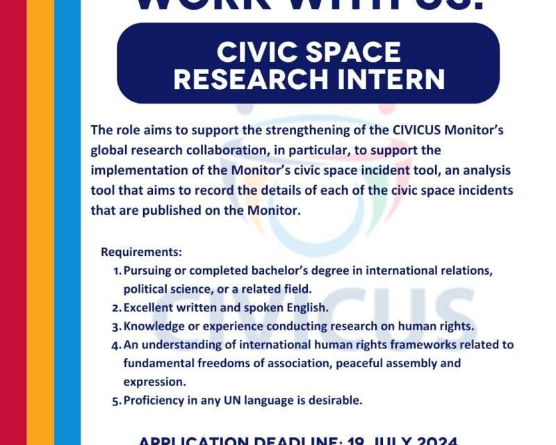 Civic Space Research Intern