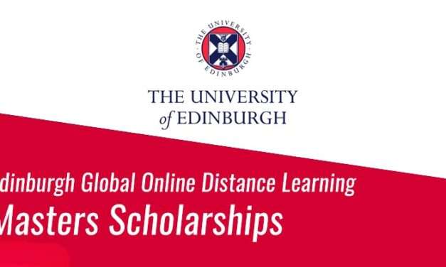 University of Edinburgh Global Online Learning Masters Scholarships(Fully-funded and open to 82 nationalities)