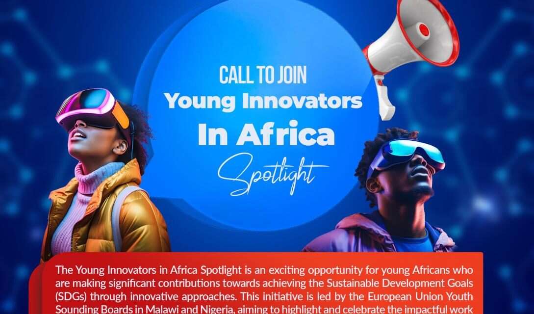 European Union Call for African Youth to Apply to Join Young Innovators in Africa Spotlight Initiative: Apply Now!