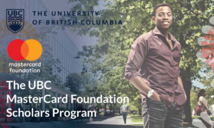 Fully-Funded Mastercard Foundation Scholarship at the University of British Columbia, Canada