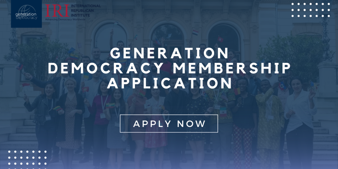 Empowering Youth Voices: Generation Democracy Membership Opportunities