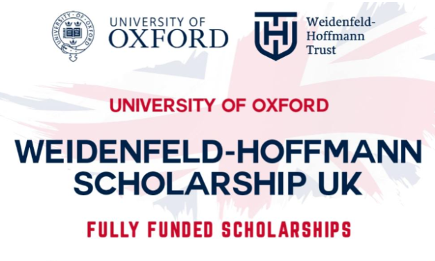 Oxford University Weidenfeld-Hoffmann Full Scholarship and Leadership Programme(Fully-funded)