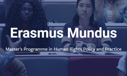 Erasmus Mundus Master’s Programme in Human Rights Policy and Practice(Fully-funded Scholarship)