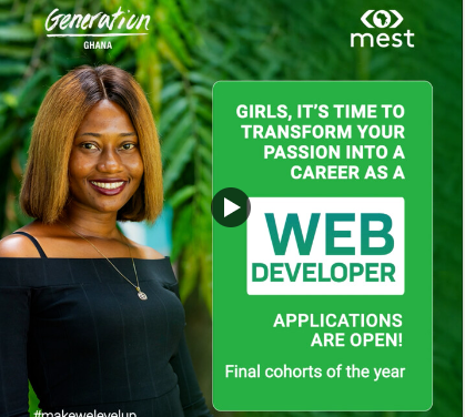 Jump-Start Your Career in Web Development with Generation Ghana (Free)